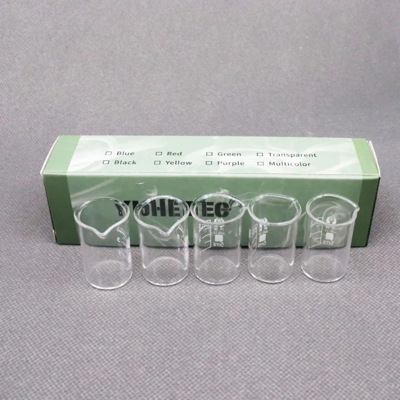 5PCS YUHETEC GLASS Beaker for CoilArt MAGE RTA / MAGE GTA / MAGE SubOhm / RTA 2019 / V2 / Azeroth RDTA / SALT / LUX Mesh