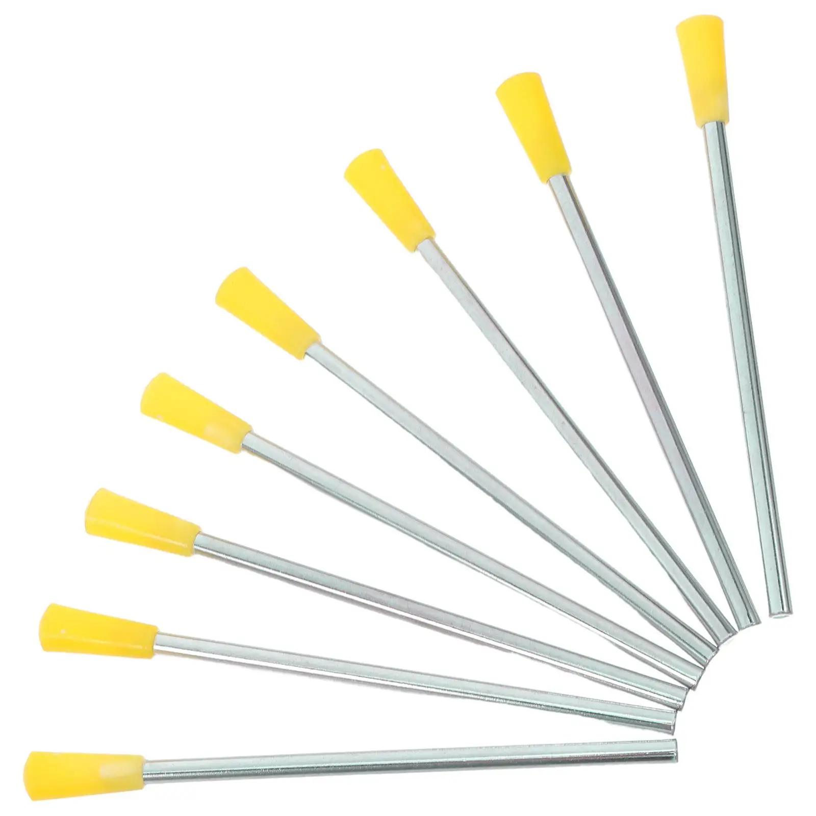 

8 Pcs Triangle Beaters Kids Instruments Lightweight Durable Metal Plastic Hand Percussion Preschool Musical Education