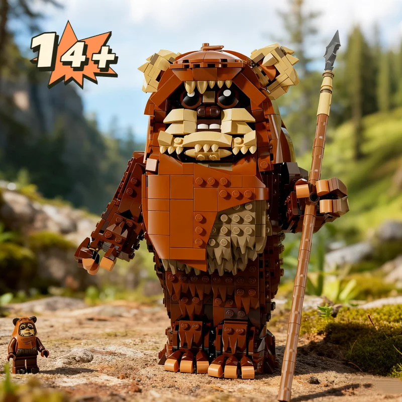 1010pcs UCS Star Interstellar Conflict Wars Wicket Ewok Jungle Warrior Sentinel 75430 Building Block Model Toy For Birthday Gift view 4