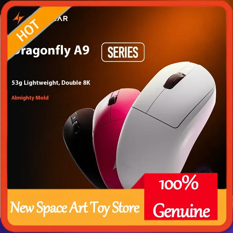 ATK A9 Ultra Wireless Gaming Mouse Lightweight 53g Tri-Mode 8K Customizable for A9/A9 SE/A9 Plus/A9 Pro E-sports PC Accessory