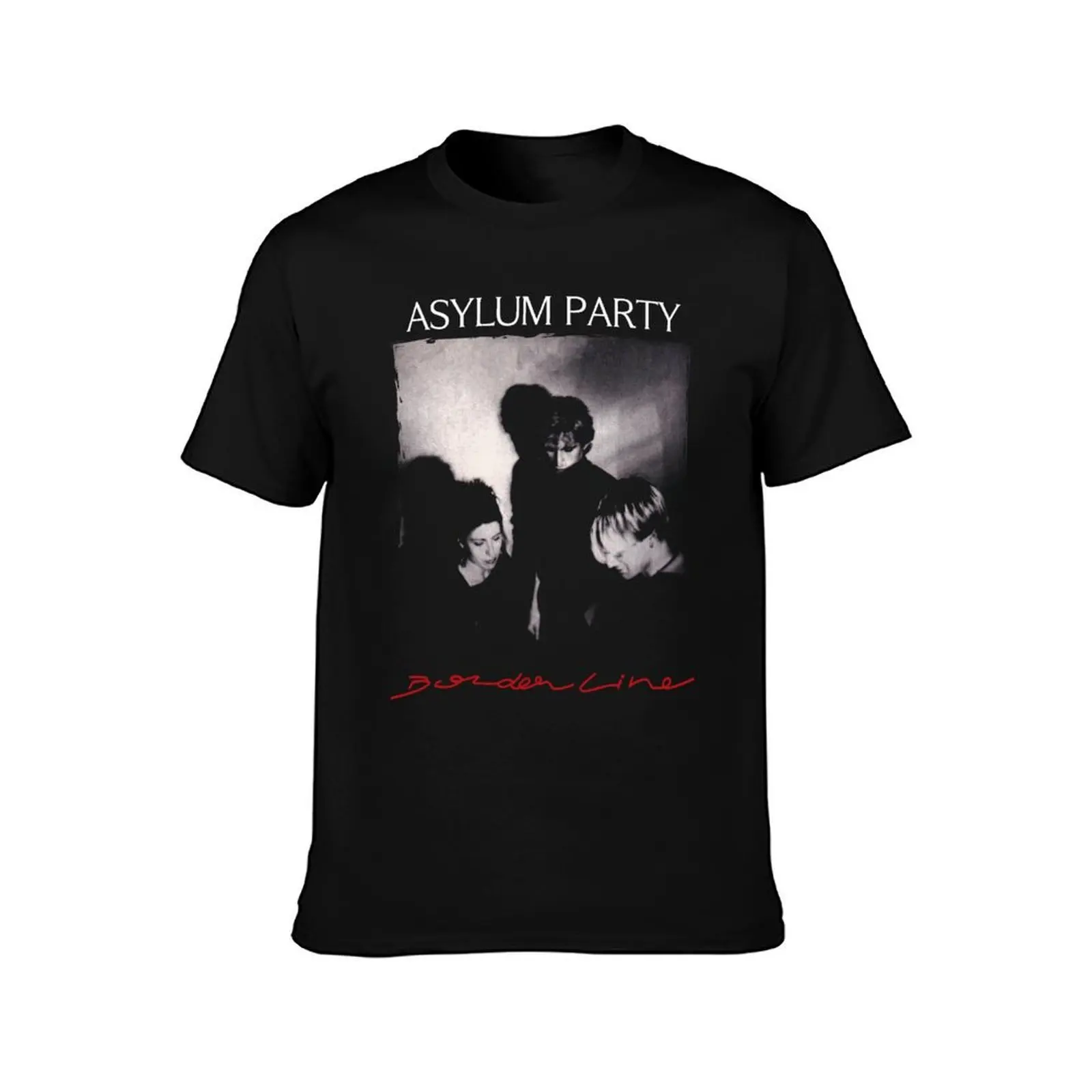 Asylum Party - Borderline - Post Punk T-Shirt, Summer Casual Cotton Tee, Oversized Streetwear Tops, Vintage Graphic Print