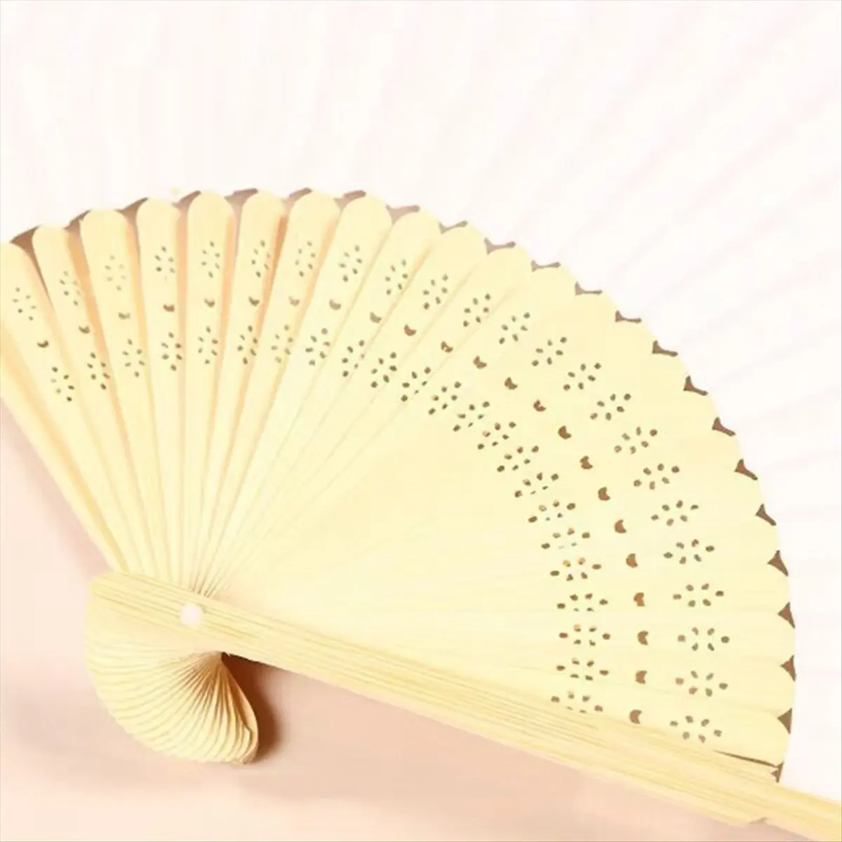 abcdnew-40pcs-diy-paper-bamboo-folding-fan-adults-children's-calligraphy-painting-practice-blank-white-folding-fan-wedding-gifts