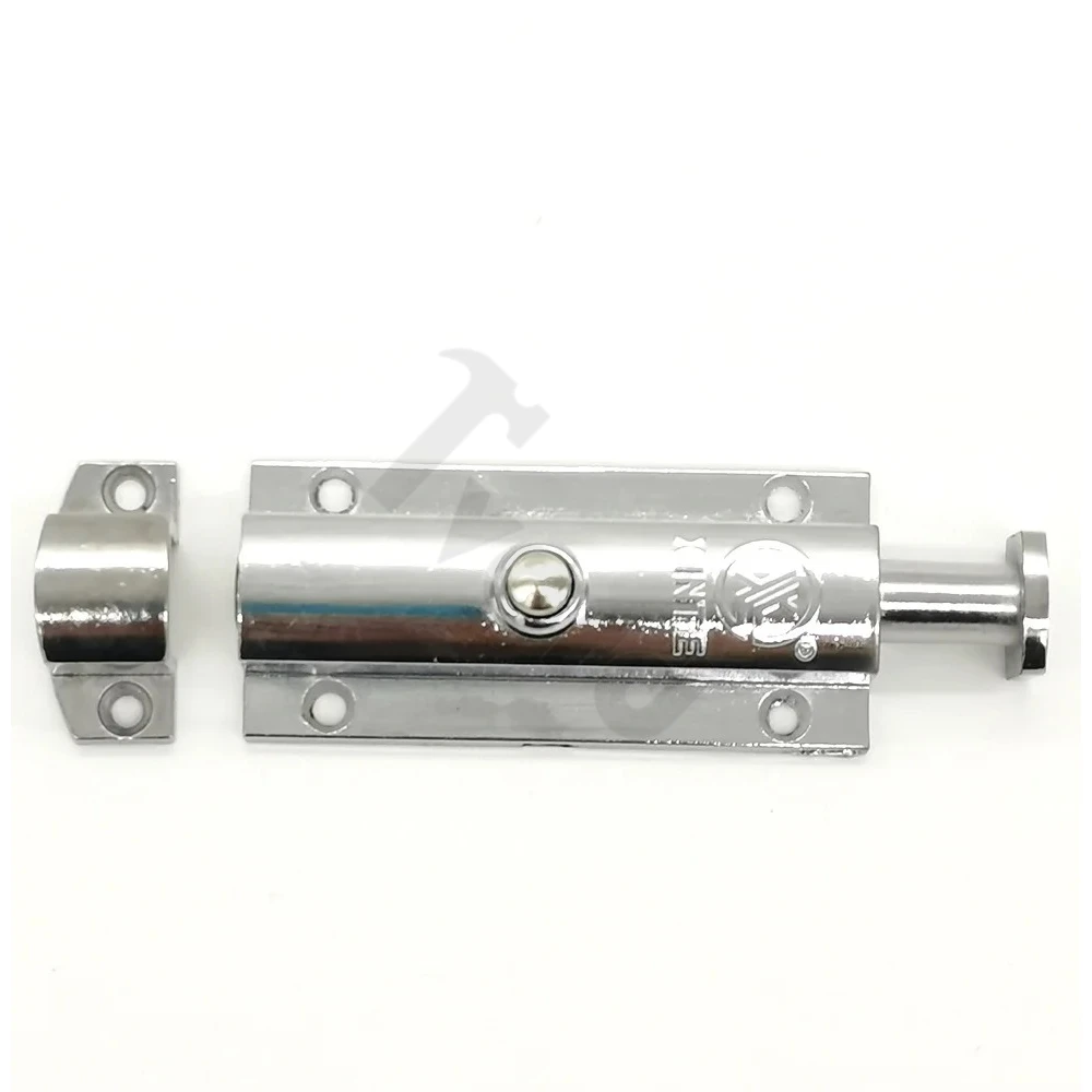 MS406 Automatic Spring Bolt Zinc Alloy Door Lock Button Type Wardrobe Door Bolt Switch Cabinet Open Bolt