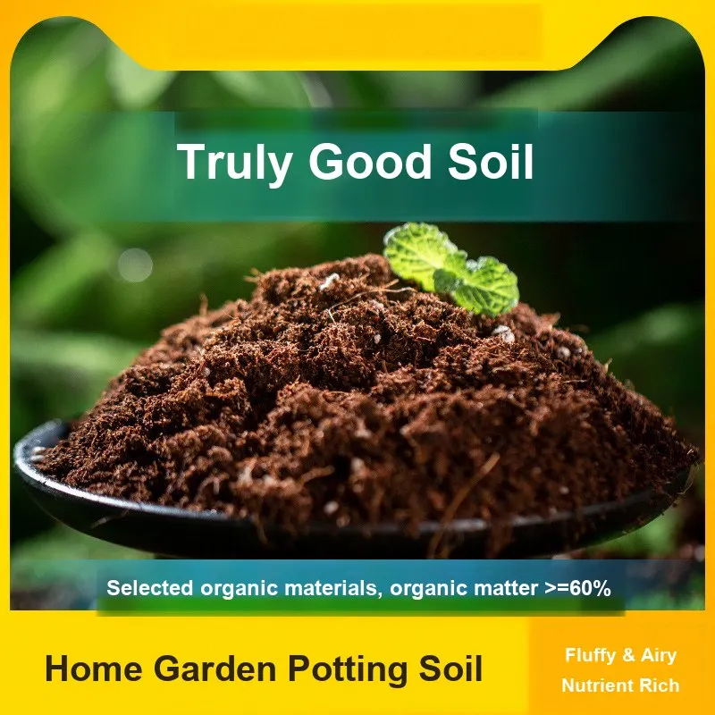 10L Organic Nutrient Soil NPK Loose Fertile General Purpose Potting Mix for Home Flowers Vegetables Seedling Garden Planting Kit