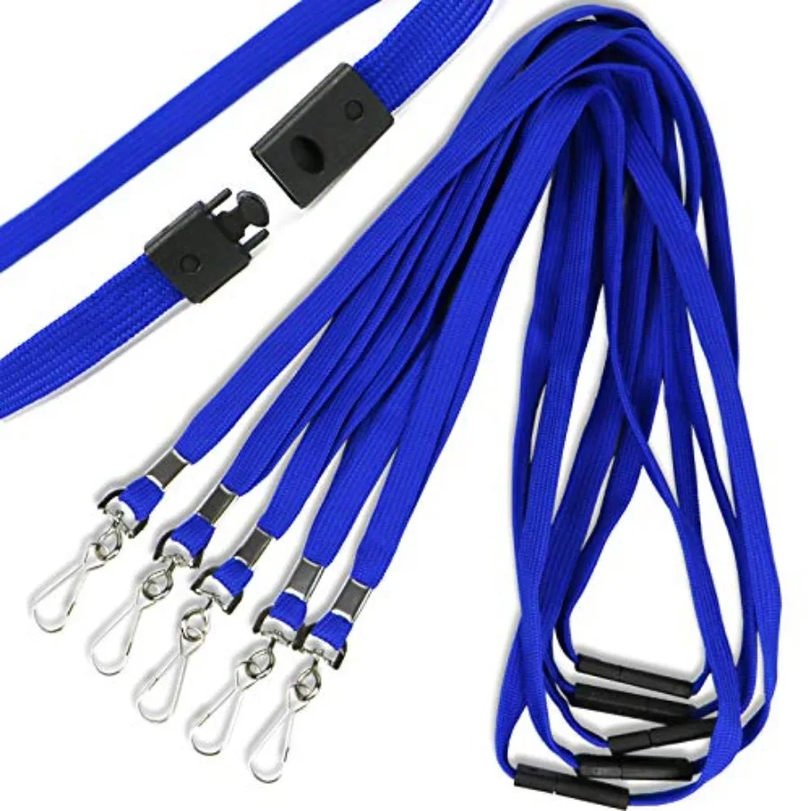 

Safety Breakaway Lanyard with J-Hook Flat Lanyards for ID Badges Cruise Lanyard Bulk Preimum Lanyards for Women/Men Business Ca