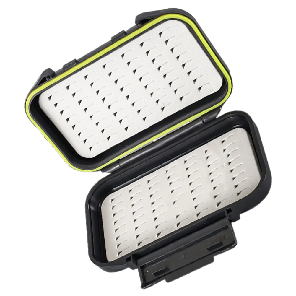 

Fly Box Waterproof Fishing Tackle Storage Hook Organizer Container Lightweight Portable Foam Durable Compact for Trout Fly