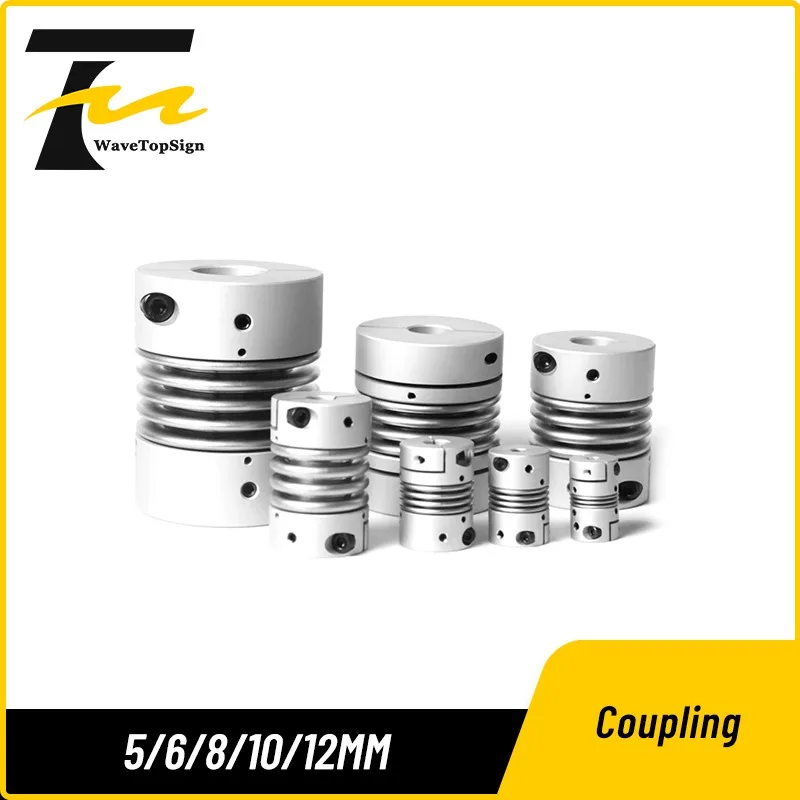 CPBC Bellows Coupling High Torque Spring Coupling Connecting Stepper Servo Motor Encoder custom keyway