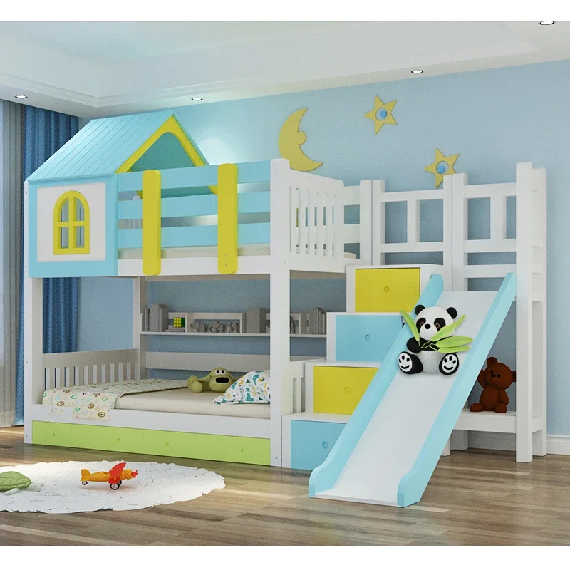 

#*t Storage Space Children Bed Minimalist Unique Japanese Wooden Children Bed Frame Bunk Modern Lit Cabane Enfant Furniture For