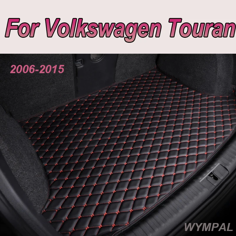 Car Floor Mats For Volkswagen Touran 5-Seat 2006 2007 2008 2009 2010 2011 2012 2013 2014 2015 Car Trunk Mat Carpet Cover