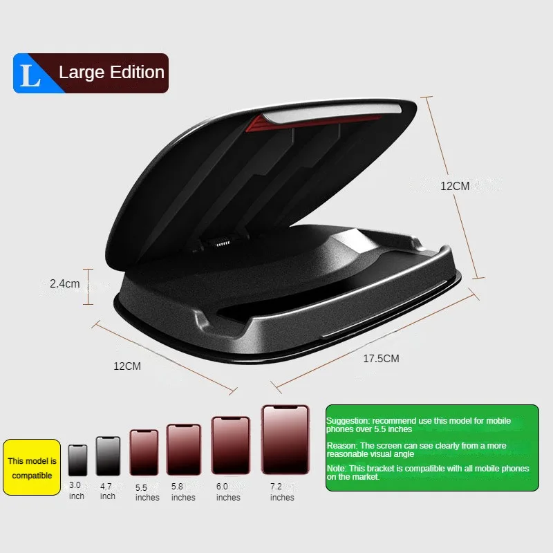 Universal Phone Car Holder Dashboard 4.0 to 8 inch Phone Tablet Holder in Car for iPhone 12 x MAX iPad Mini GPS Car Phone Holder