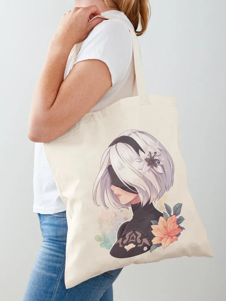

2B - NieR Automata Tote Bag tote bags cloth bags canvas bags Canvas tote bag canvas