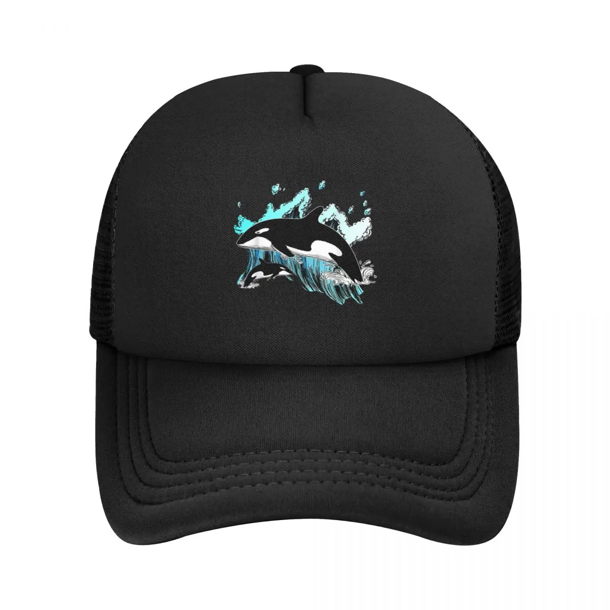 Orca Aquatic Sea Ocean - Top Tees Killer Whale Mesh Baseball Caps Snapback Fashion Baseball Hats Casual Casquette Outdoor Unisex