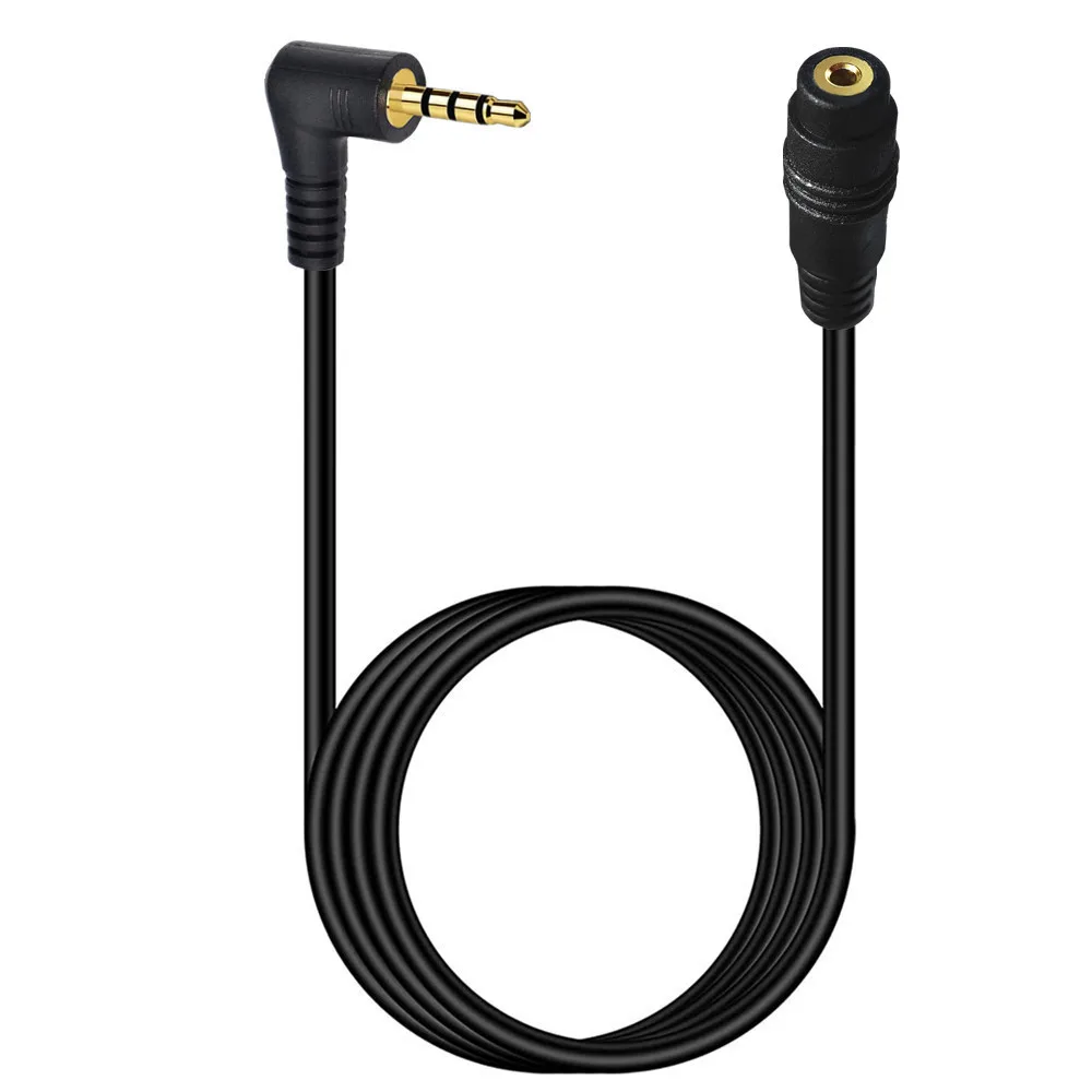 6 stóp 4 biegunowe 2.5mm gniazdo męskie do żeńskich prostopadły przedłużacz adapter Audio 0.2m 1.8m