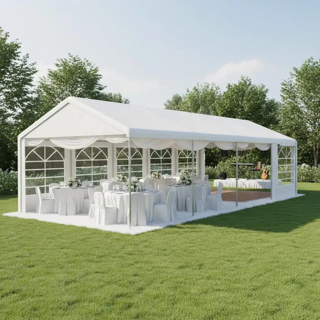 

Садовая беседка-шатер 6х3 м для вечеринок, свадеб, портативный гараж, навес для автомобиля, уличный тент, усиленный стальной каркас W