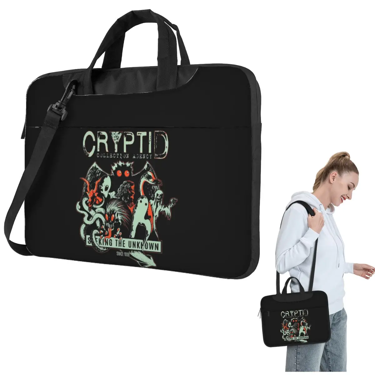 

Cryptid Collections, сумка через плечо для ноутбука, сумка для компьютера, устойчивая защитная сумка для ноутбука для Lenovo