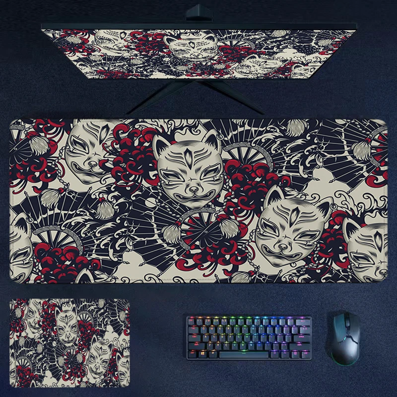 

Mouse Pad kawaii Mask Totem Office Computer Desk Mat Non-slip Mouse Mats Gamer Keyboard Mousepad Cabinet Pc Gaming Accessories