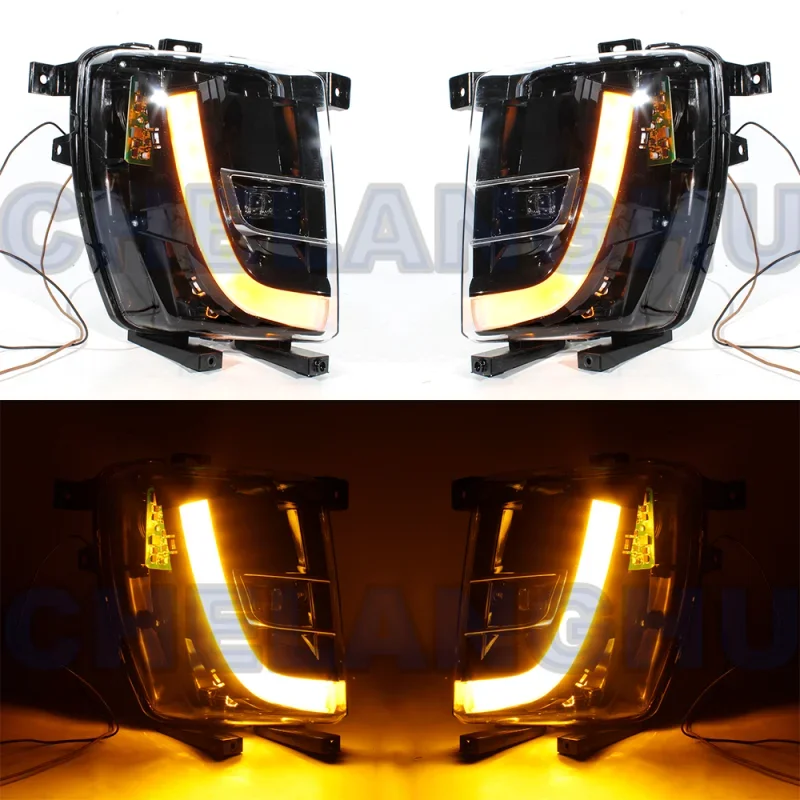 LED Car Light For Tesla Model X 2016 2017 2018 2019 2020 2021 European version Pair Left+Right Front Fog Light Fog Lamp