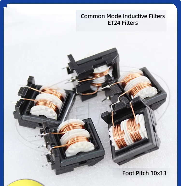 10Pcs ET24 Common Mode Inductance Filter 15MH0.4 Line Choke Coil Power Inductor Transformer Foot Pitch 15*21