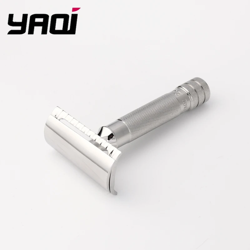 

YAQI Diagonal Slant Stainless Steel Safety Razor w/0.35mm Blade Gap - about 81g High quality Men's Travel Grooming Shaving Tool