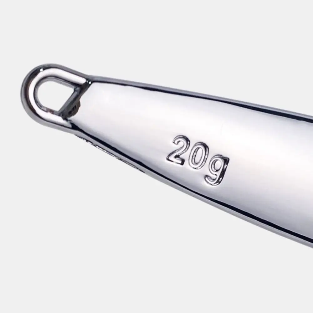 Accessories Zinc Alloy Fishing Lure 20g 30g 40g 60g 80g 100g 120g Silver Metal Jig Lure Spinning Baits Fishing - view 5