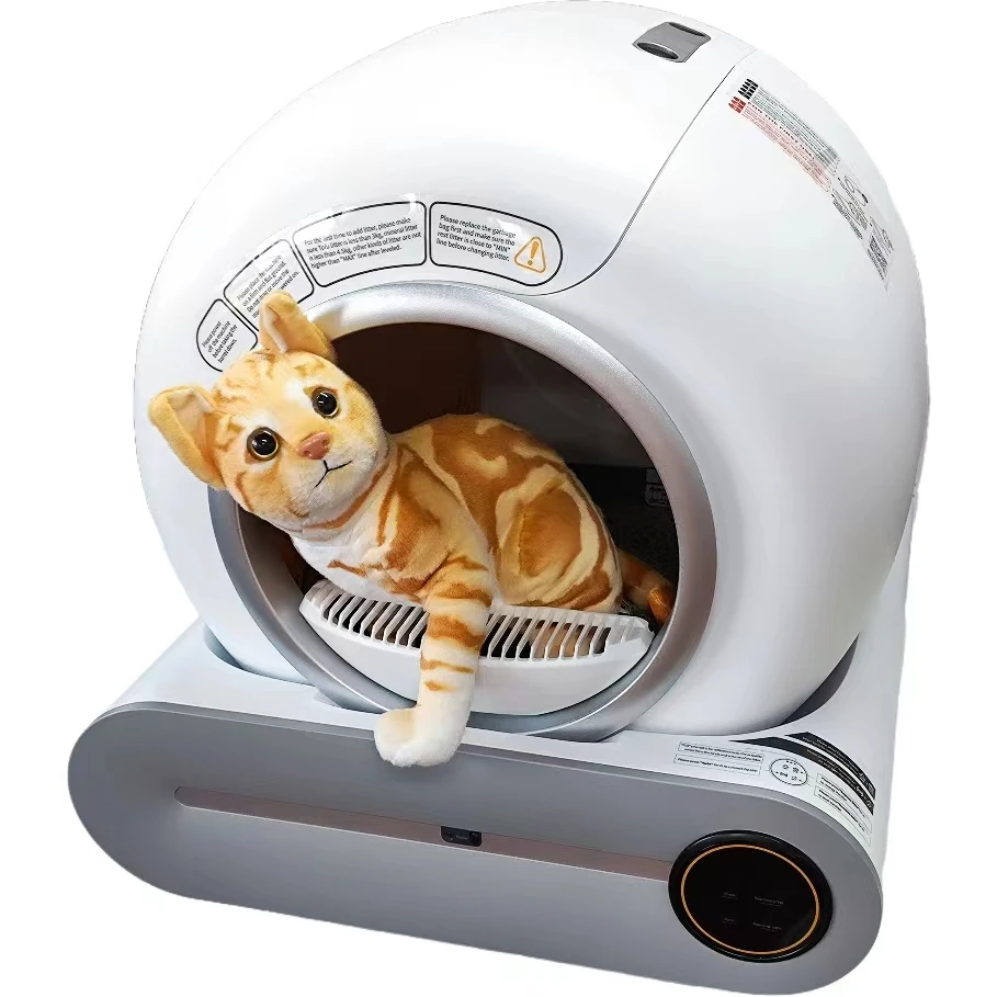 Automatic Self-Cleaning Smart Cat Litter Box Sandbox Closed Tray Toilet Rotary Training Detachable Bedpan Smart Cat Litter Box