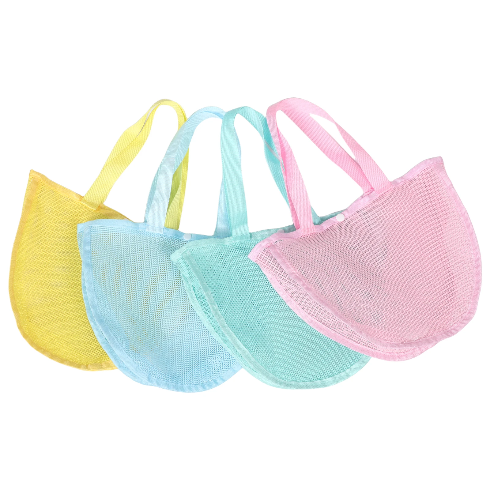 Sac de rangement de jouets de plage, 4 pièces, Kit de jouets de sable, sacs en maille pour enfants, sac à dos pour creuser des enfants