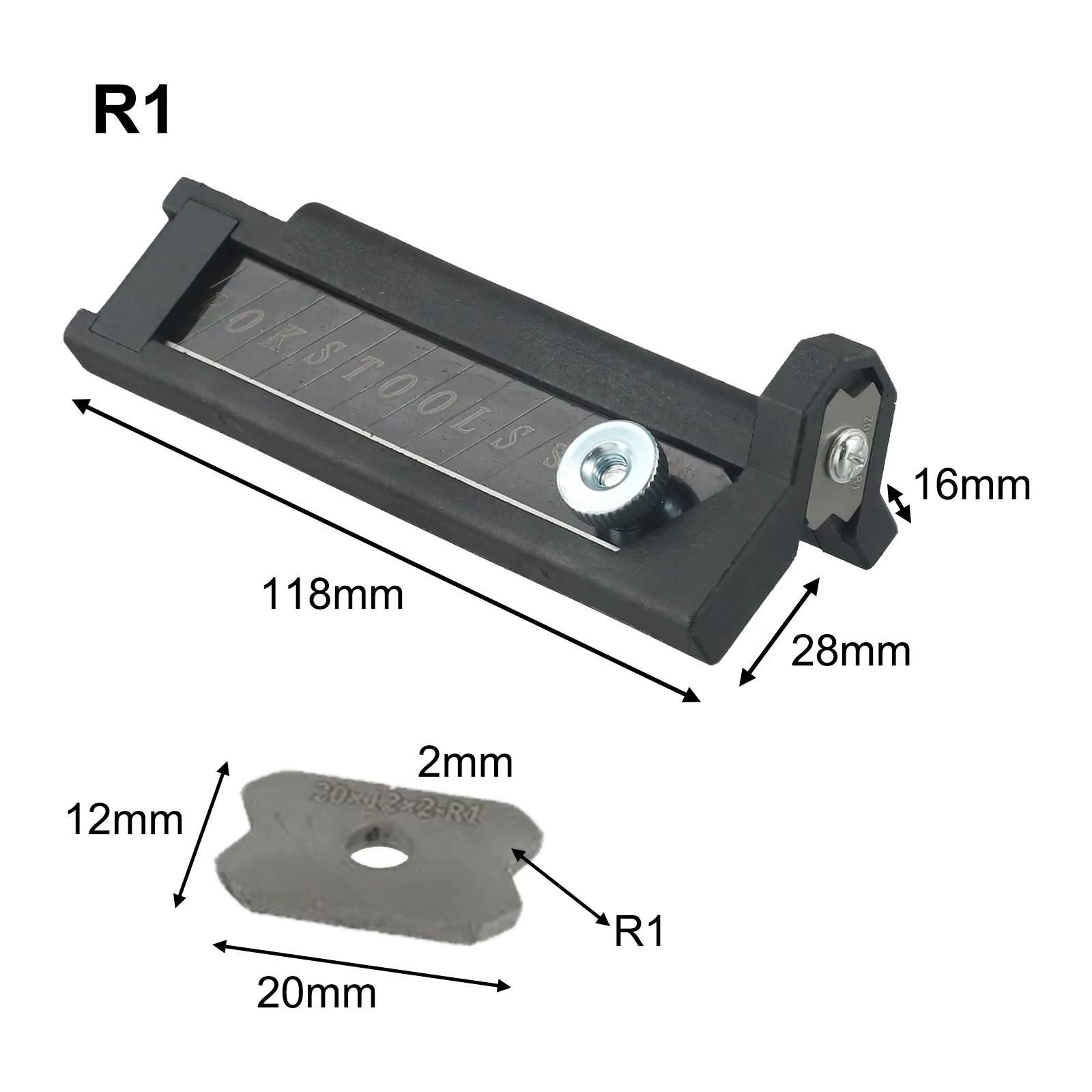 Smusso Pialla Angolo Smusso Strumento Materiale plastico R1 Lama R1.5 Lama R2 Lama Smusso liscio per progetti fai da te