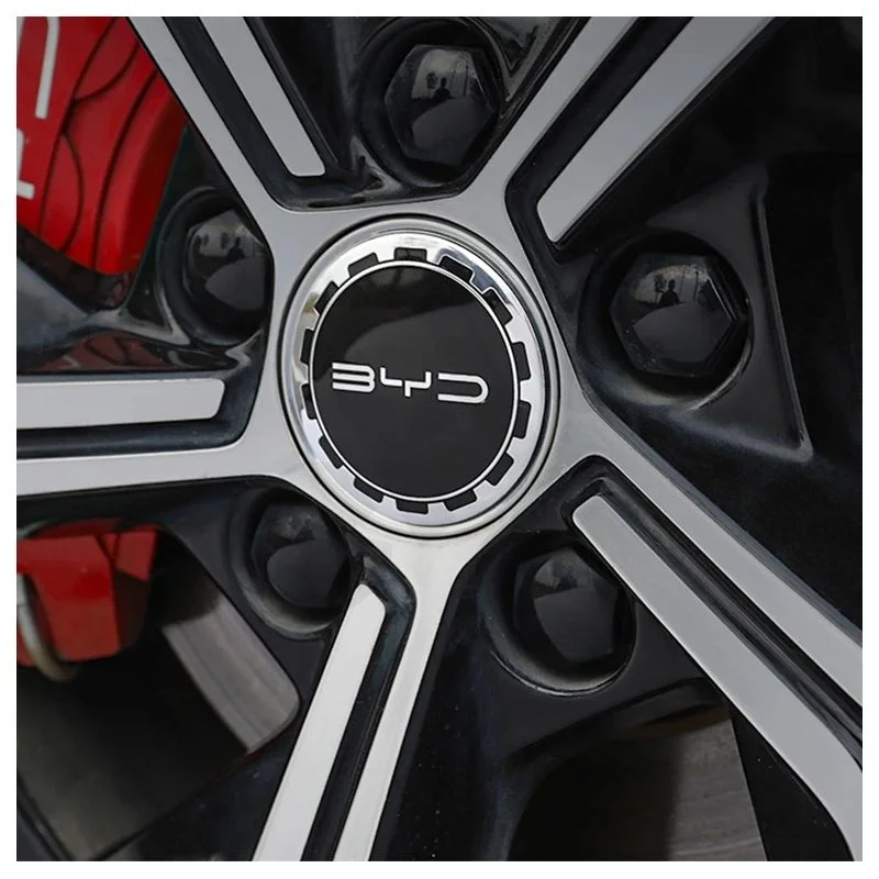 غطاء زخرفة لوحة عجلة قيادة السيارة ، غطاء مركز العجلة ، ملصق صب القطع ، BYD ، ATTO 3 ، YUAN PLUS ، SONG ، HAN ، Teng