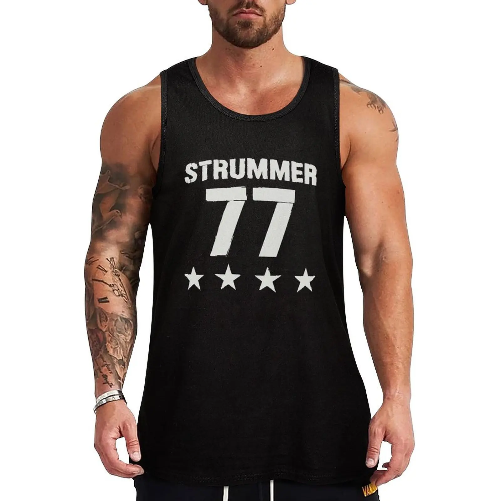 

STRUMMER - 77 T-shirt classique Tank Top Heavy Duty Tank Top Work Outdoor Sleeveless Shirt