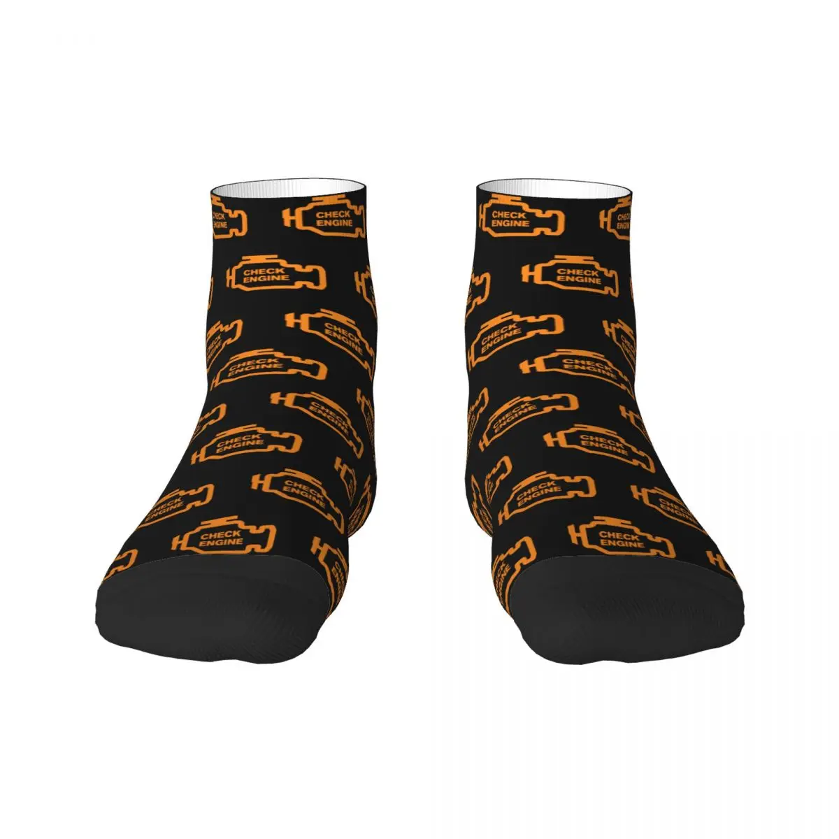 Mechanic Car Driver Check Engine Light Men's Crew Socks Unisex Novelty Spring Summer Autumn Winter Dress Socks