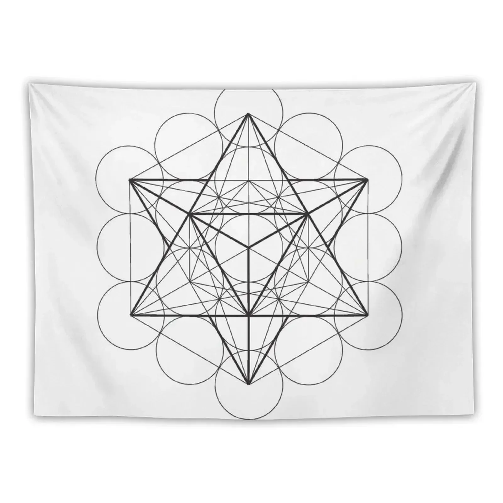 Metatron Cube Tapestry Bed Room Decoration Custom Decoration Room Tapestry