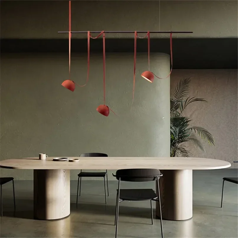 

2025 Plus Minus Pendant Light Nordic Diy Long Belt Leather Light Indoor For Foyer Dining Room Bedroom Bar Restaurant Staircase L