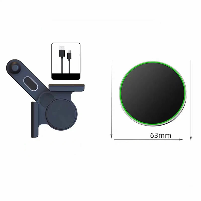 Foldaway Car Phone Mount Holder 15W Magnetic Magsafe Macsafe Wireless Charger for Tesla Model 3 Y X S BYD Atto 3 Accessories