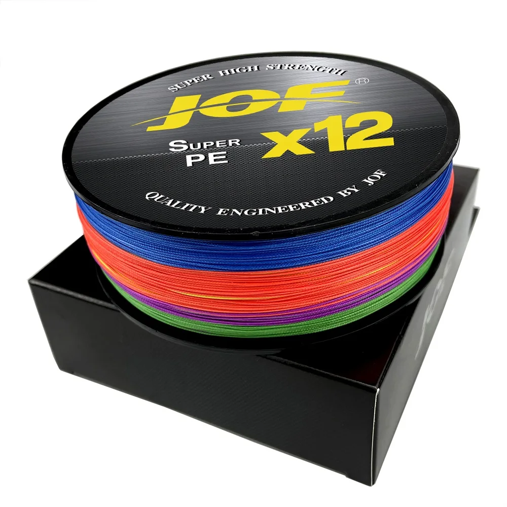 JOF X12 500 M 300 M Geflochtene Angelschnur 12 Stränge Mehrfarbige Multifilament Salzwasser PE Linie 20 24 35 40 50 65 80LB – Detail 16