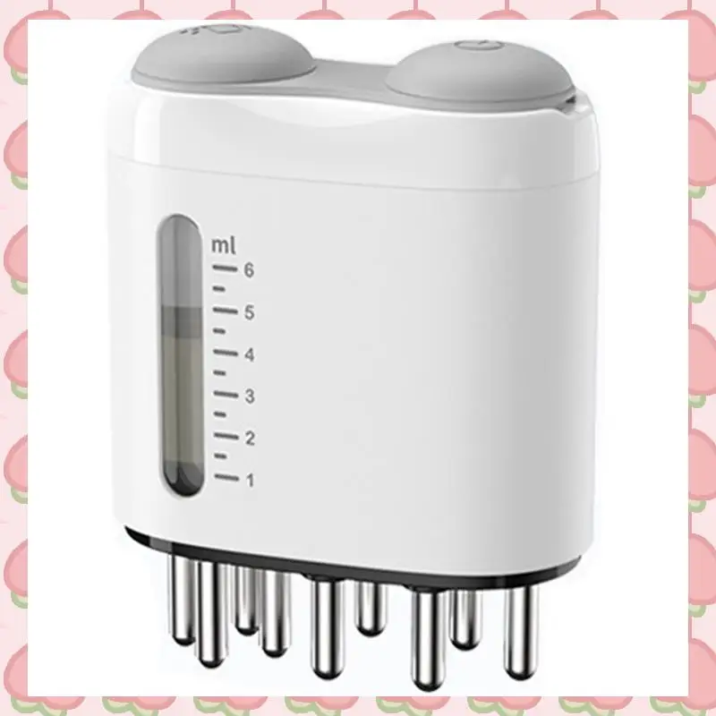 

N18R Аппликатор для кожи головы Аппликатор масла для кожи головы Массажер Расческа для лекарств Роликовая массажная расческа с эфирным маслом