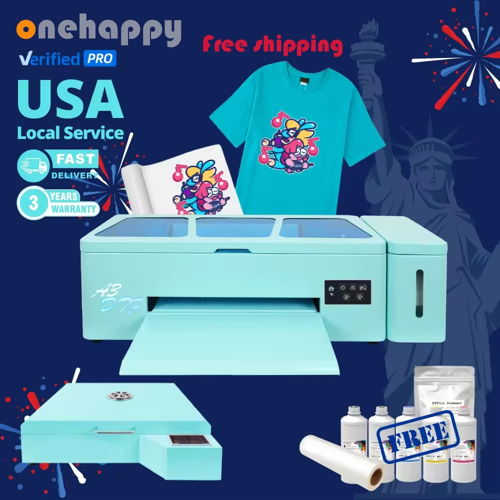 

Impresora MIni Thermal Transfer DTF Digital Printing Machine A3 1390 XP600 Inkjet DTF Printer for T-shirts Hot Selling