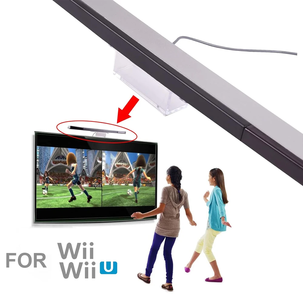 Barra de sensores con cable para consola de juegos Nintendo Wii/Wii U, receptor de señal IR de ondas de rayos infrarrojos para accesorios de control remoto