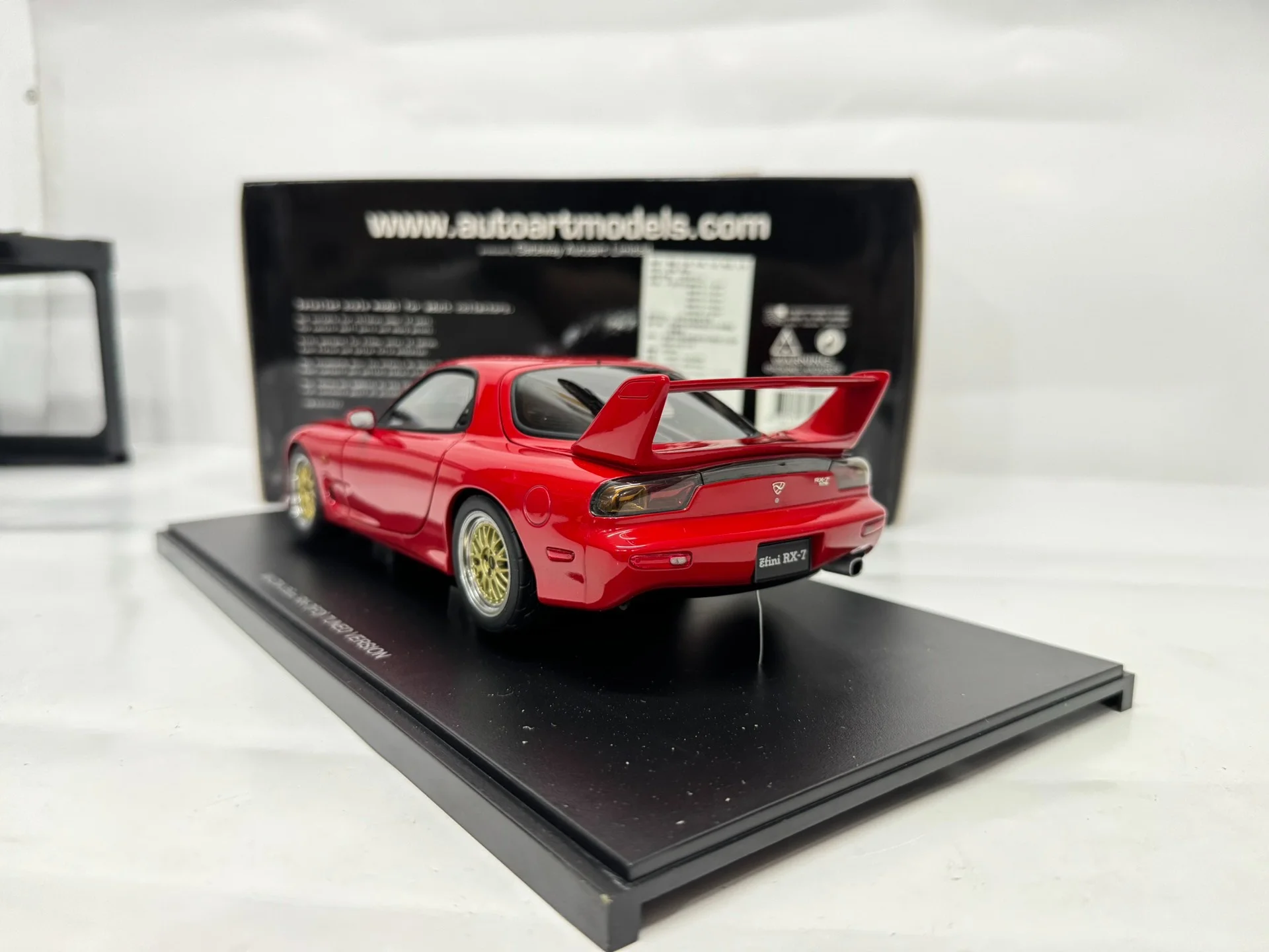 Autoart 1:18 RX7 FD Tuned Version Red Simulation Limited Edition All Open Alloy Metal Static Car Model Toy Gift