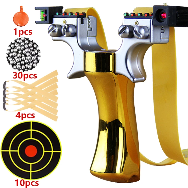 สี่สีเกลียว Fast กดถ่ายภาพกลางแจ้ง Slingshot การล่าสัตว์เครื่องมือกระดาษเป้าหมายเหล็กยางรัดชุดอาหาร