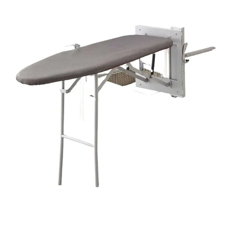 

Push-pull damping lifting electric iron rack cloakroom household folding ironing board hidden ironing board in wardrobe cabinet