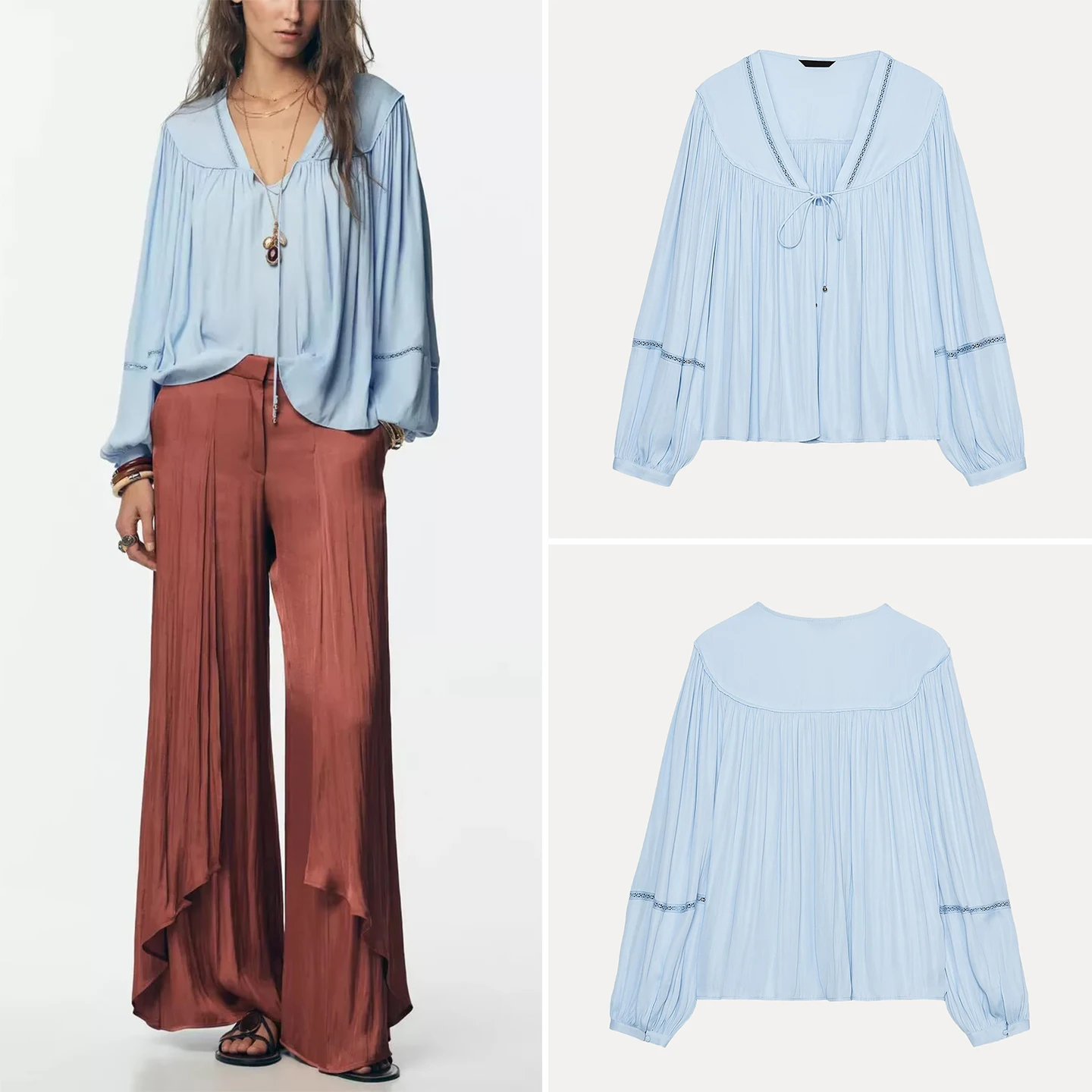 

Женская одежда премиум-класса Fadable с вертикальными рюшами, осень 2023, Z, европейский Sle, обычная длина све, без специального цвета...