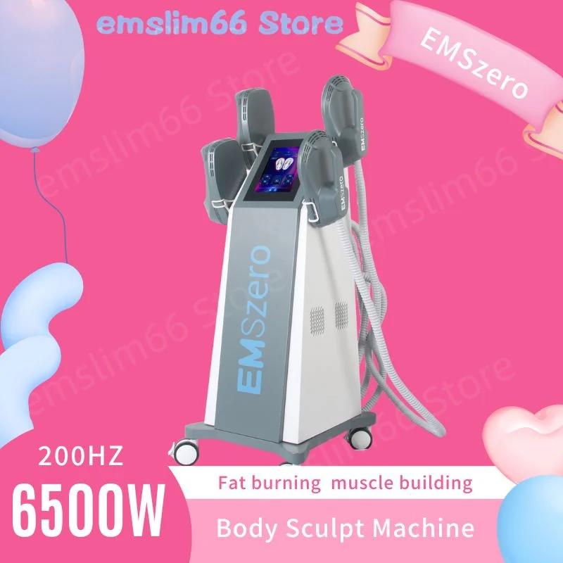 EMSzero Muscle Body Sculpt Slimming Machine with 4 Handles Pelvic Stimulation muscle Pads Optional Salon EMSzero Weight Lose