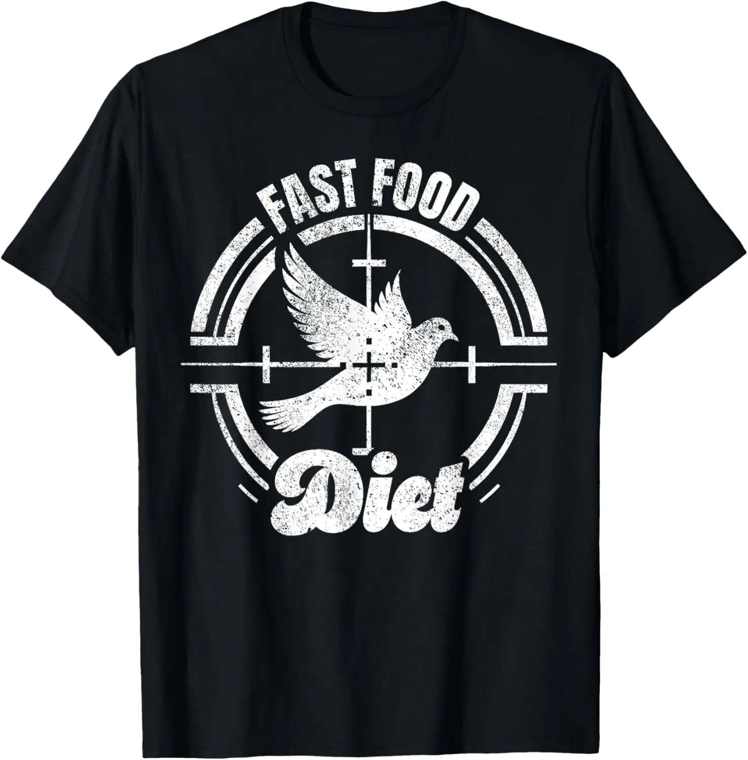 ダブハンターTシャツ、私は速い鳩の射撃、面白い