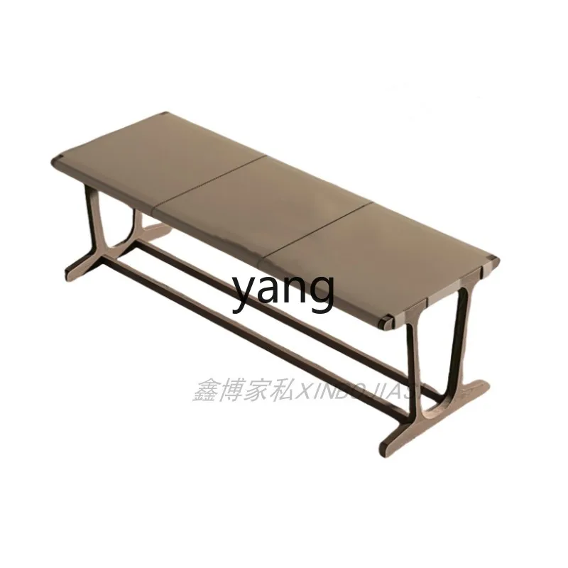 

Yjq Simple and Light Luxury Solid Wood Bed End Stool Saddle Leather Bed & Breakfast Sofa Bench