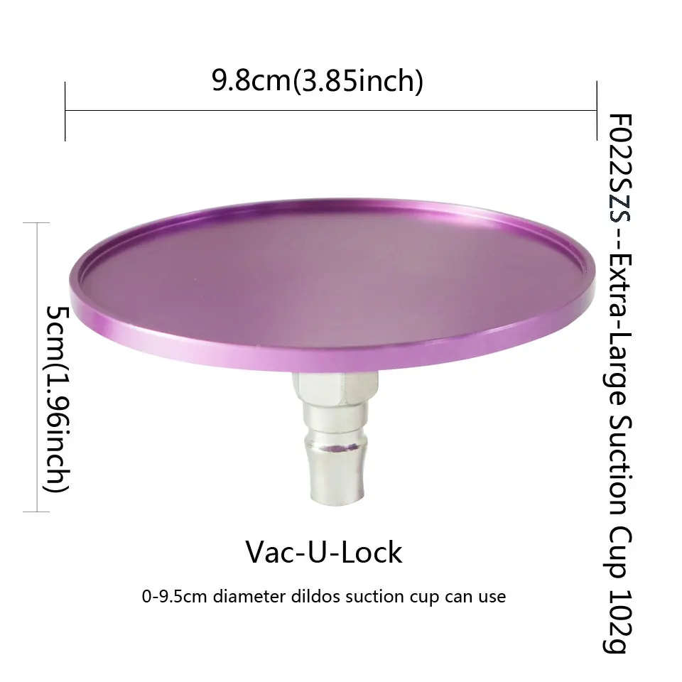 FREDORCH Sex Machine Attachments Suction Cup For VAC-U-LOCK Dildo  Aluminum Alloy Material Good Quality All Metal Fixed Sucker