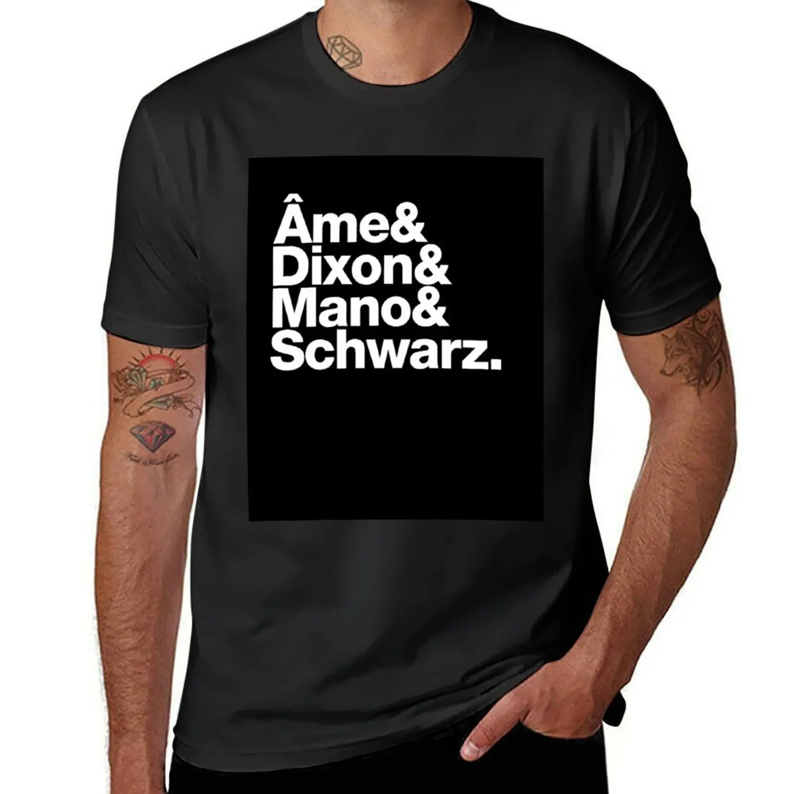 

Ame & Dixon & Mano & Schwarz. T-Shirt plus sizes oversized Men's clothing