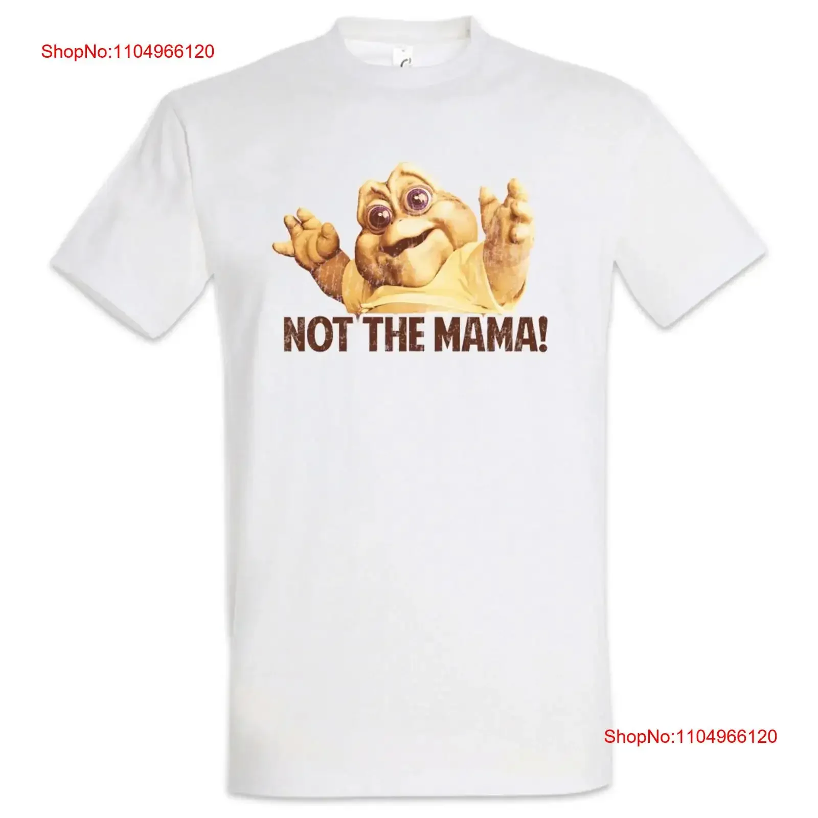 Camiseta Not The Mama para hombre, símbolo, signo, Logo, empresa Zeichen, canal de TV, dinosaurios, Dinosaurios Das Baby Sinclair Peque vintage