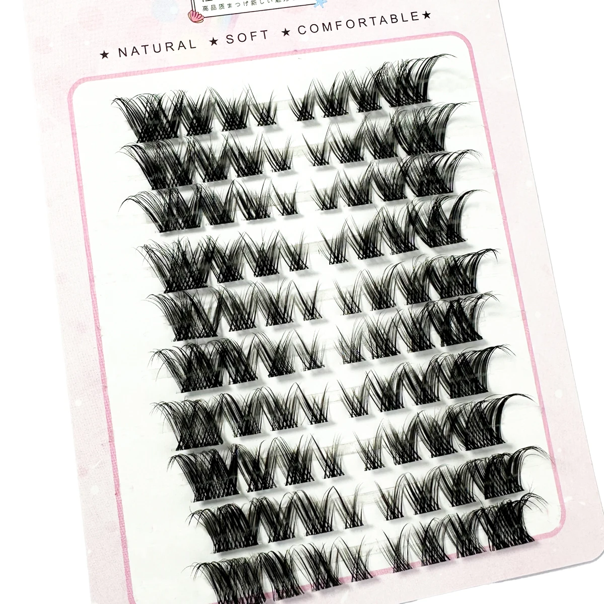 False Eyelashes Individual Lash Clusters Fox Manga Fluffy Soft Natural Anime Lashes Extension Supplies Beauty Makeup Product Kit