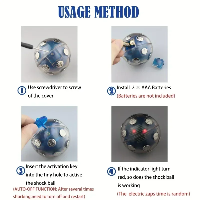 Electric Shock Ball Hot Potato Game Prank Toy Stress RelieverFun Joking For Party Entertainment Party Game Without Battery Gifts