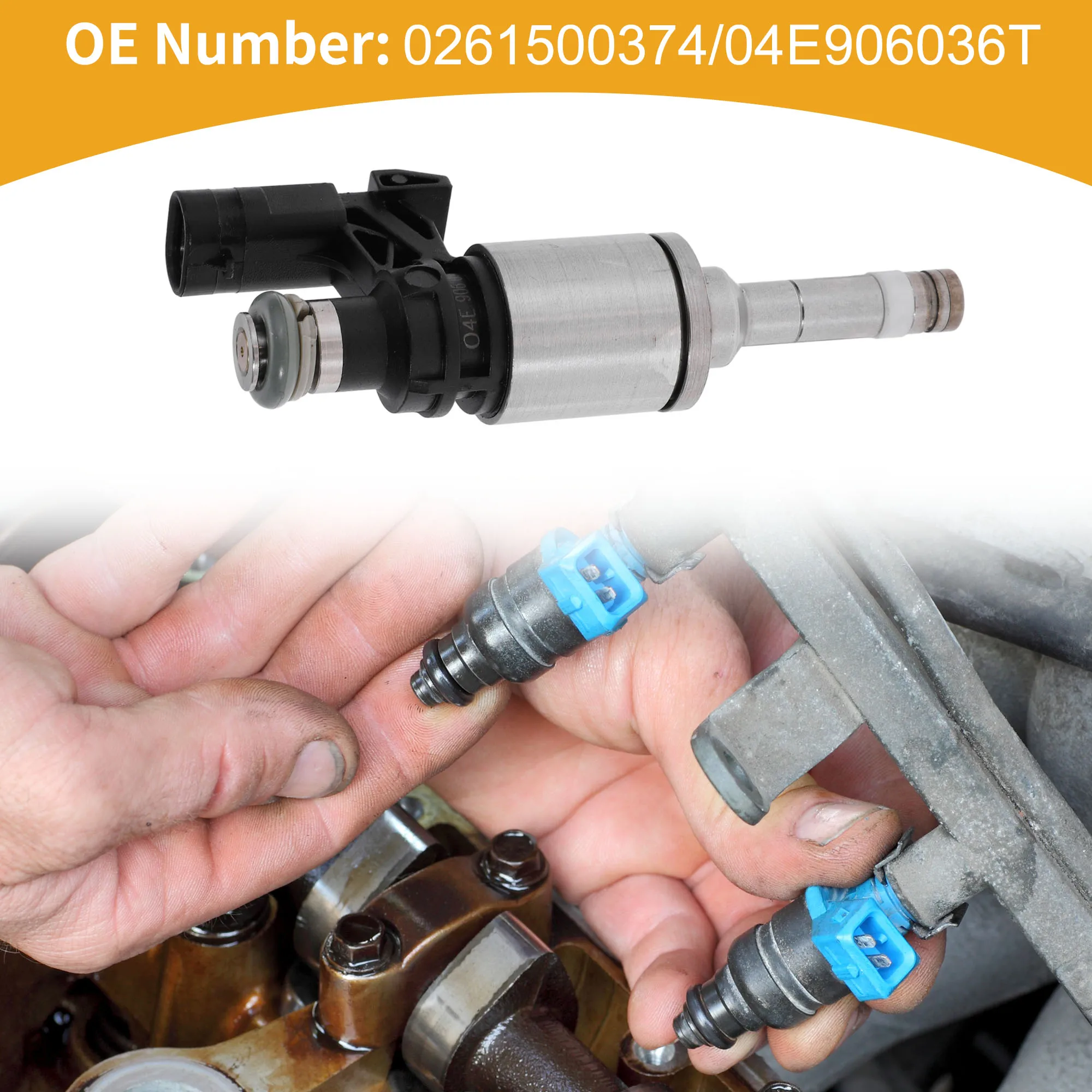 UXCELL 1 Pz No.0261500374/04E906036T Iniettore di carburante per AUDI A4 16-24 Ugello carburante motore